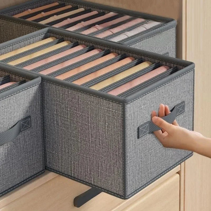 Clothing Storage Cabinet - Pants, Jeans, Underwear, and T-Shirts Organizer with Drawer Compartments for Wardrobe