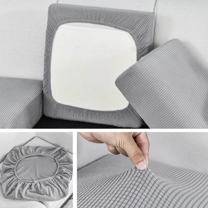 Housse de canapé élastique en jacquard - Protection pour salon, amovible et lavable 1 pièce