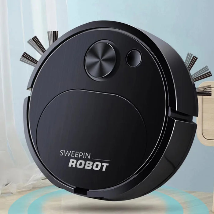 2024 Nouvel aspirateur robot sans fil 3 en 1 avec chargement USB - Nettoyage efficace pour la maison et le bureau avec fonction d'aspiration et de nettoyage de 1 500 Pa