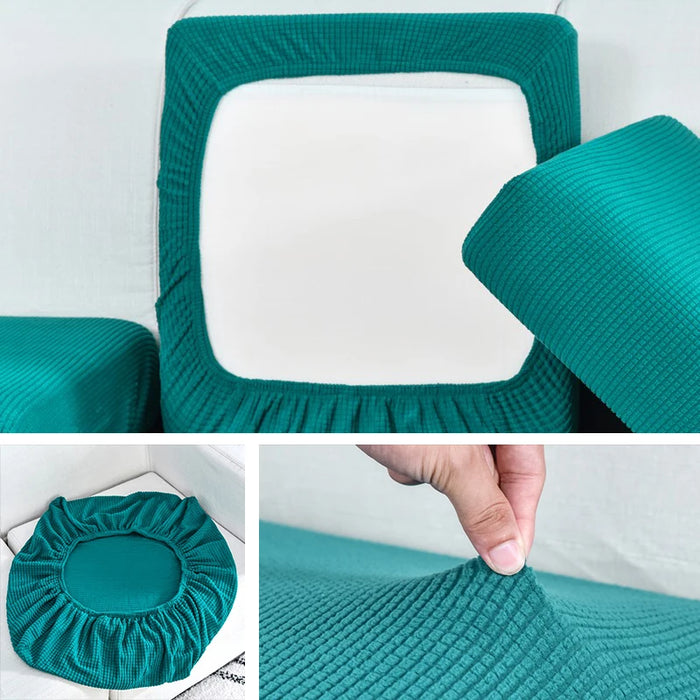 Housse de canapé élastique en jacquard - Protection pour salon, amovible et lavable 1 pièce