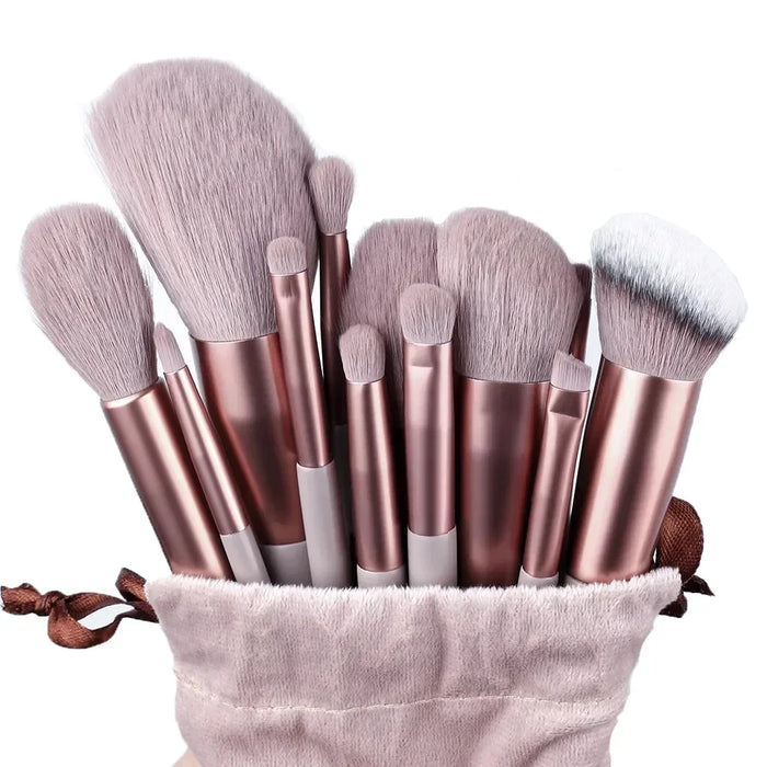 Professionelles 13-teiliges Make-up-Pinsel-Set – weiche Pinsel für Foundation, Rouge, Puder und Augen-Make-up