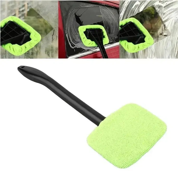 Outil de nettoyage de pare-brise à long manche, brosse de nettoyage de vitres efficace pour voiture et maison