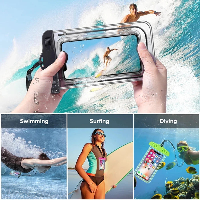 Coque de téléphone étanche pour la natation, étui de protection sous-marine universel pour iPhone 12 Pro, Xs Max, XR, X