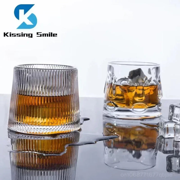 Verres à whisky créatifs et durables avec design tourbillonnant pour cocktails, vin, brandy et plus encore – Parfaits pour les fêtes et la détente.