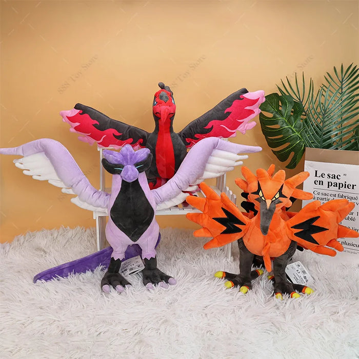 Ensemble en peluche Pokémon avec Léviator brillant, Charizard, Mega Rayquaza, Hisuian Zorua et plus encore – Cadeau de Noël parfait pour les enfants