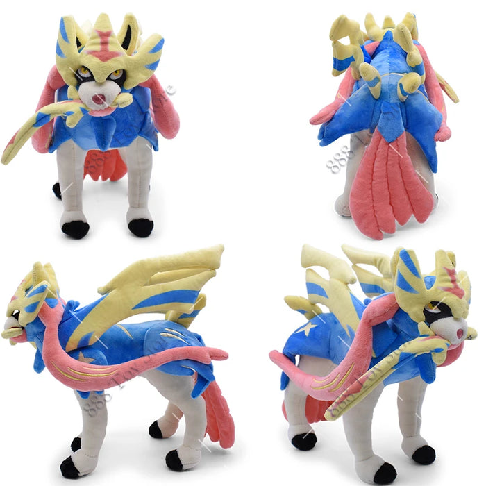 Ensemble en peluche Pokémon avec Léviator brillant, Charizard, Mega Rayquaza, Hisuian Zorua et plus encore – Cadeau de Noël parfait pour les enfants