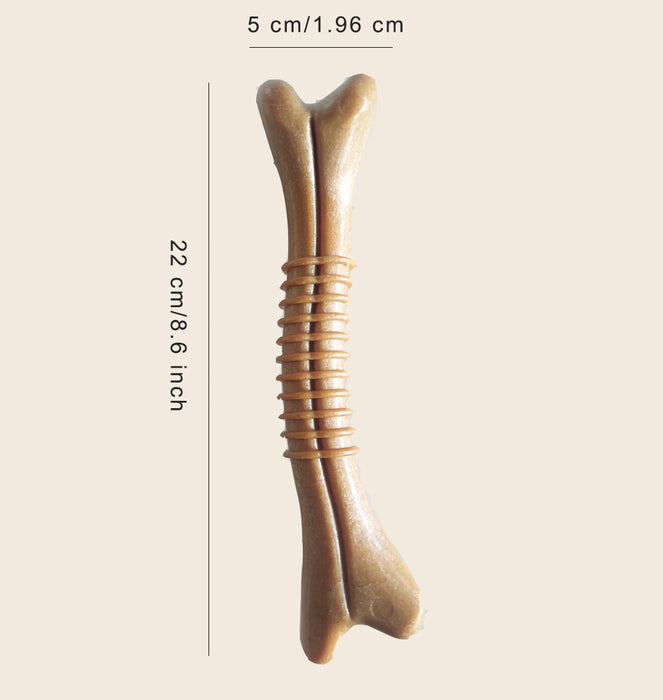 Juguete interactivo de madera para masticar de 22 cm, cuidado dental duradero para perros grandes