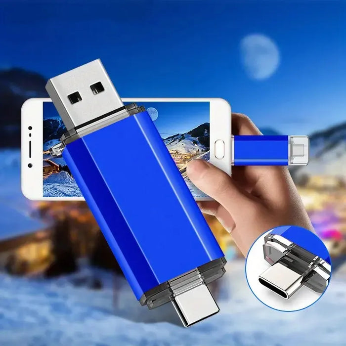 Ny 2 i 1 Type-C OTG 128GB 64GB USB Flash Drive - Snabb OTG Pendrive