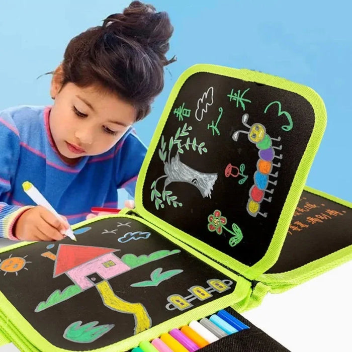 Ensemble de peinture magique pour enfants, jouets éducatifs pour enfants avec livres de coloriage et peintures au crayon à l'eau patinée