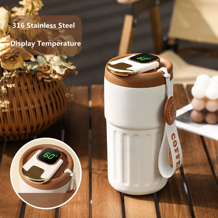 Bouteille Thermos intelligente avec affichage numérique de la température LED, tasse sous vide en acier inoxydable 316 pour le bureau et les voyages