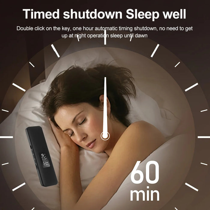 Haut-parleur Bluetooth portable sous l'oreiller à conduction osseuse, caisse de résonance rechargeable pour stéréo sans fil et bruit blanc pour un meilleur sommeil