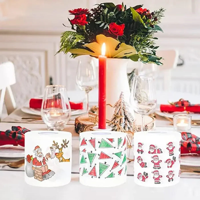 Décorations de Noël en papier toilette avec de charmants motifs pour la maison