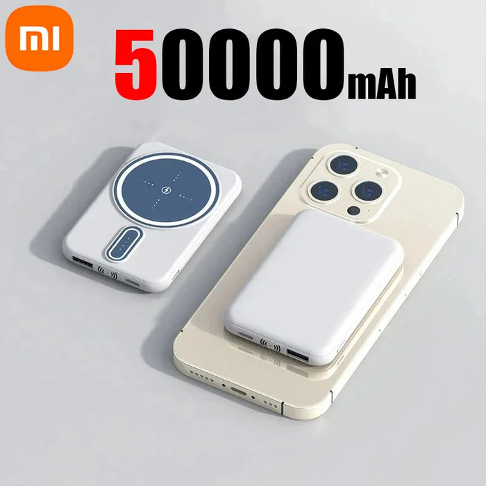 Cargador rápido inalámbrico magnético del banco de energía Xiaomi 50000mAh para iPhone, Huawei y Samsung