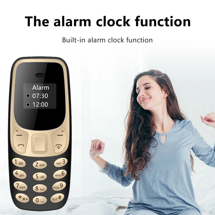 SERVO Kleines Mobiltelefon, Bluetooth-Dialer, magische Stimme, strahlungsarme Anrufaufzeichnung, 2/3 SIM, GSM, entsperrtes Mini-Mobiltelefon