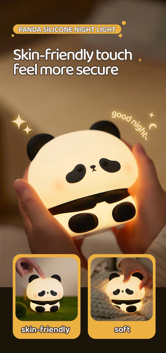 Cozy Panda Nachtlampe – Stilvolle LED-Beleuchtung für Kinder- und Schlafzimmer