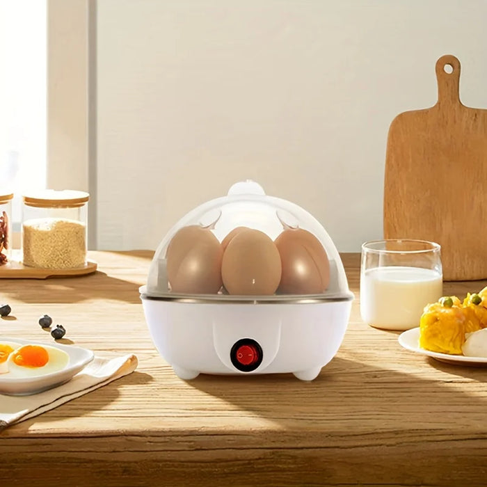 Hervidor automático de huevos con apagado para el hogar: vaporizador compacto multifuncional para 1 persona para huevos y crema de huevo para el desayuno