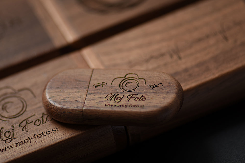 SHANDIAN Free LOGO Wooden + Box USB 2.0 Pen Drive 4GB 16GB 32GB 64GB Flash Drive Wedding Photography Gift U Disk