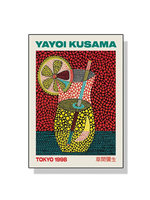 Yayoi Kusama – affiche d'art mural avec fleurs de citrouille, peinture sur toile abstraite imprimée pour décoration de maison moderne