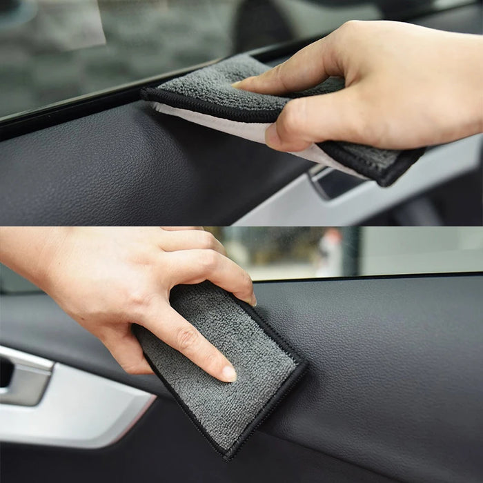 Paquet de 5 éponges à récurer en microfibre pour un nettoyage en douceur des intérieurs de voiture - Éponges double face pour le cuir et les surfaces sensibles