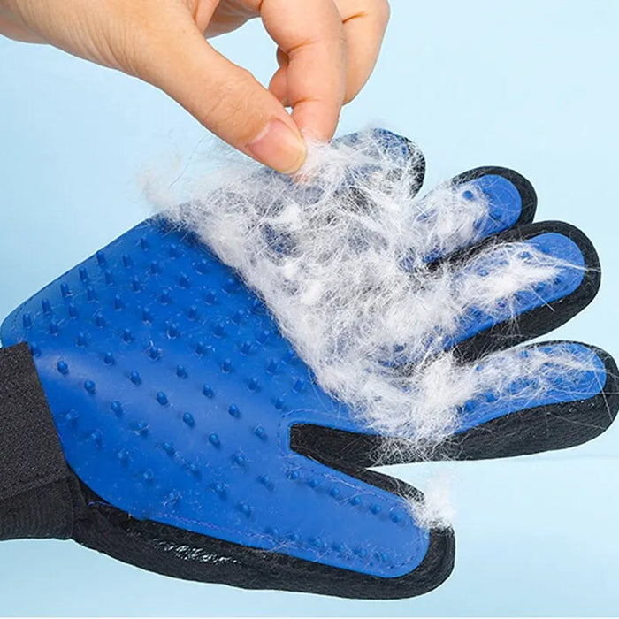 Gants en silicone pour animaux de compagnie - Épilation des poils de chat et de chien avec des gants en caoutchouc