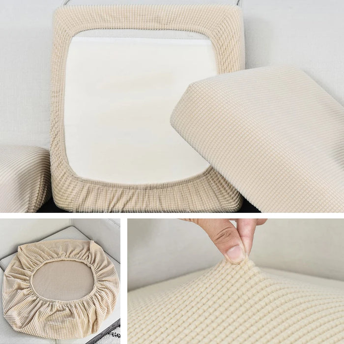 Housse de canapé élastique en jacquard - Protection pour salon, amovible et lavable 1 pièce