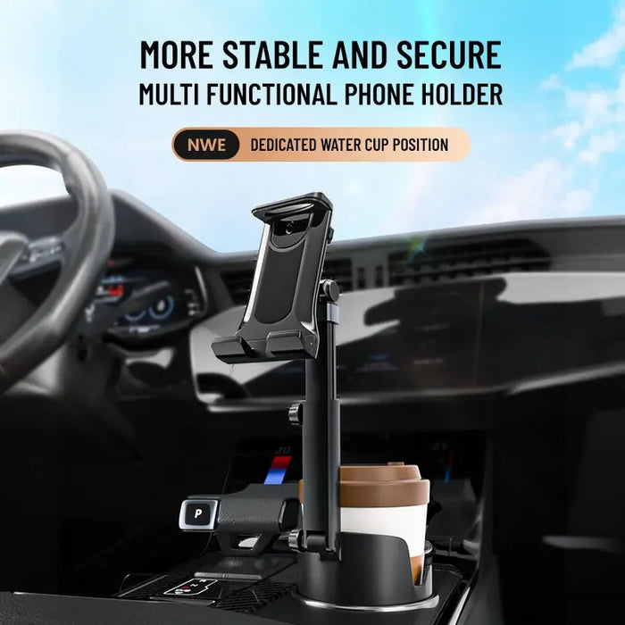 Extenseur de support de tablette et tasse de voiture, avec support de téléphone portable, Rotation à 360 degrés, accessoires d'intérieur automobile pour Smartphone