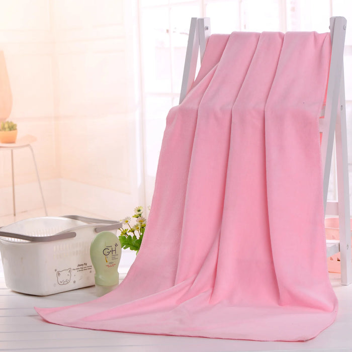 Serviette de bain en microfibre pour sécher les cheveux, serviette de sport douce et épaisse et absorbante pour la maison, le nettoyage de la voiture et les salons de coiffure