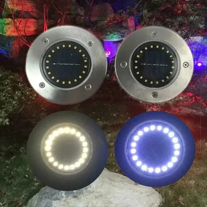 Luz de contador solar para exteriores - Iluminación de jardín LED 8/20, foco empotrable para decoración de terrazas y jardines