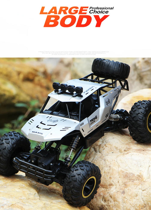 RC-Geländewagen mit Allradantrieb und LED-Beleuchtung – ferngesteuerter Buggy und Truck im Maßstab 1:12/1:16, ideales Spielzeug für abenteuerlustige Kinder