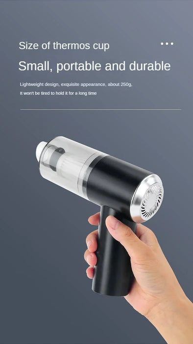 Portable Car Vacuum Cleaner Mini Dust Collector For Dry And Wet, Wireless Handheld Cleaning Device For Home And Car