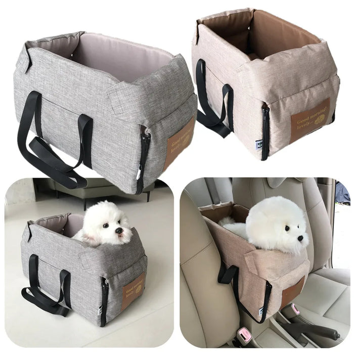 Siège d'auto pour chiens - Lit pour chien portable pour petits chiens et chats, sac de sécurité pour voyage, accessoires pour chiens