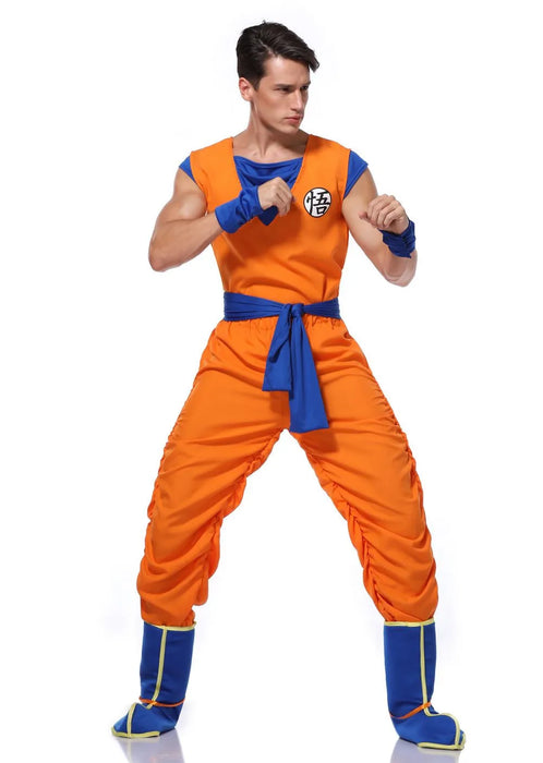 Halloween Son Goku Anime Kostüm Cosplay Kostüm Erwachsene Sieben Sun Wukong Kostüm Son Goku Anime Superhelden Rollenspiel Dress Up