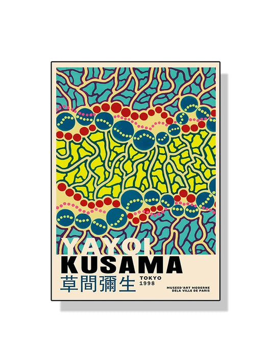 Yayoi Kusama – affiche d'art mural avec fleurs de citrouille, peinture sur toile abstraite imprimée pour décoration de maison moderne