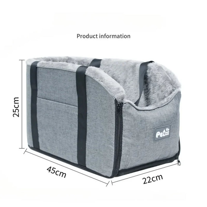 Siège de sécurité auto portable pour petits chiens et chats - Sac de transport avec protection pour chiens et chats