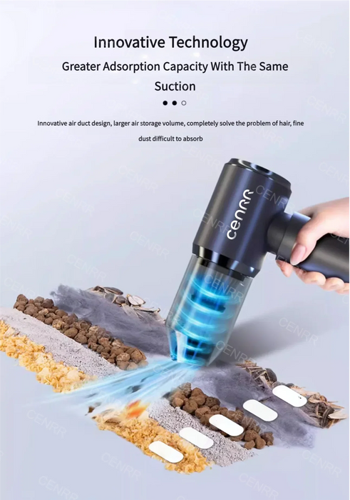 Battery Powered Car Cleaner with Strong Suction 210000PA - Versatile Handheld Mini Blower for Home