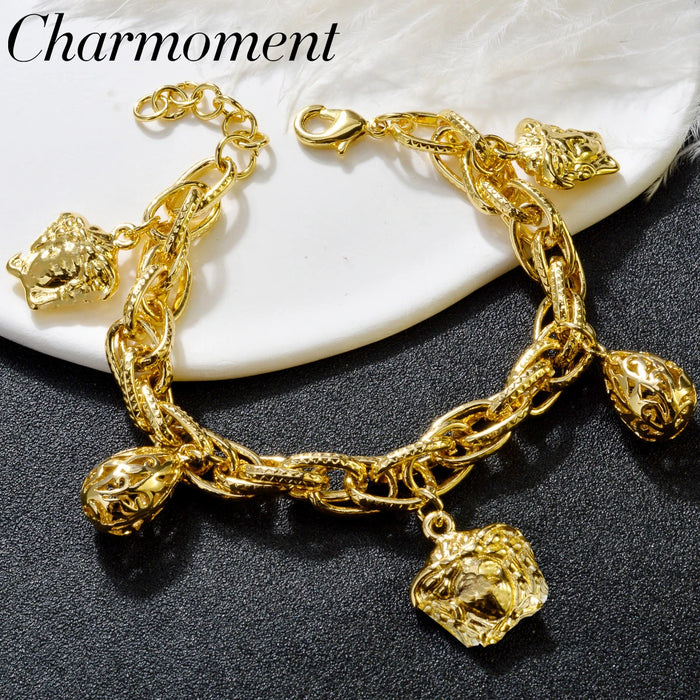 Pulsera de lujo K-Gold para mujer 2025 - Elegante joyería de acero inoxidable chapada en oro