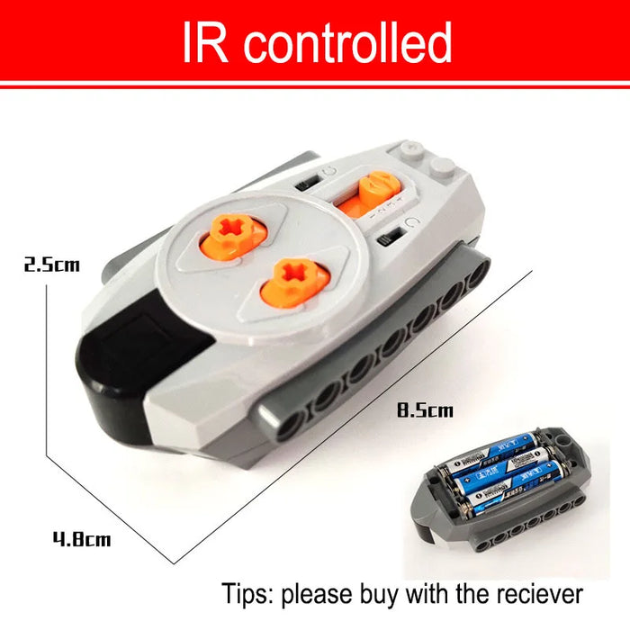 Versatile Servo Motor Part Set for Building Blocks - Compatible with LEGO