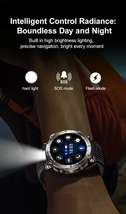 NAMOFOTO New Smartwatch 1.7'' Fashion Watch for Men and Women with Fitness Functions and LED Light