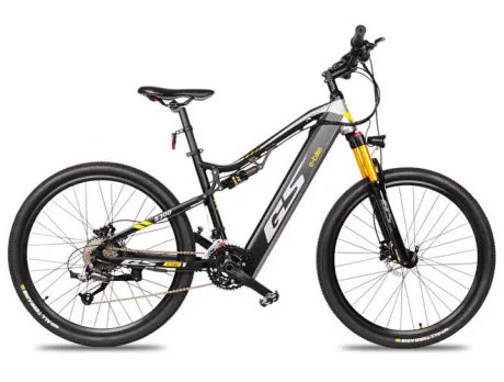 Bicicleta eléctrica GS 1000W 48V17AH con batería de litio, bicicleta de montaña eléctrica de 27,5 pulgadas con amortiguador delantero y trasero