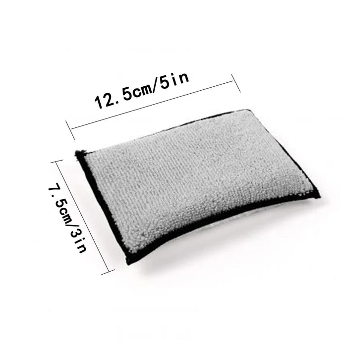 Paquet de 5 éponges à récurer en microfibre pour un nettoyage en douceur des intérieurs de voiture - Éponges double face pour le cuir et les surfaces sensibles