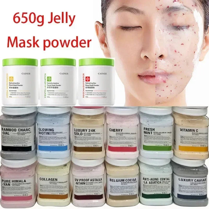 650g Arbutin Rosgelémask – DIY Peeling Gesichtsmaske mit Vitamin C, Hyaluronsäure und 24K Gold