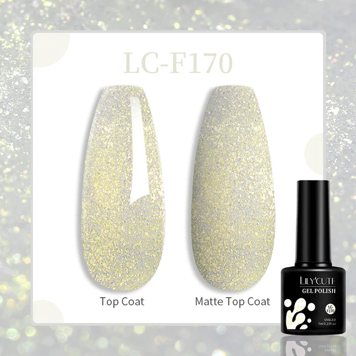 LILYCUTE 129 Farben 7 ml Nagel-Gel-Nagellack – semi-permanente Nagelkunst und Maniküre mit Soak-Off-LED-UV-Gel-Nagellack