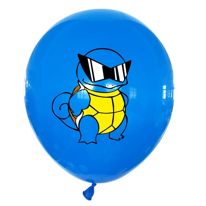 Ensemble de ballons en latex Pokémon Pikachu avec Pikachu, Carapuce et Salamèche – Décorations de fête d'anniversaire et de fête pour enfants