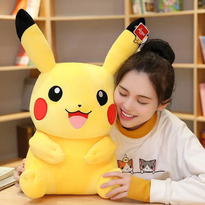 Animal de peluche Kawaii Pikachu: lindo animal de peluche y almohada de anime, regalo perfecto para niños y amigos para cumpleaños y Navidad