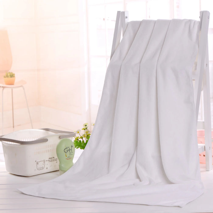 Serviette de bain en microfibre pour sécher les cheveux, serviette de sport douce et épaisse et absorbante pour la maison, le nettoyage de la voiture et les salons de coiffure