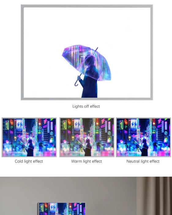 LED-Neonlicht mit Anime-Mädchen, HD-Fotos, einfacher USB-Anschluss mit Dimmer, einzigartige Geschenke für die Inneneinrichtung und Stimmungslampe