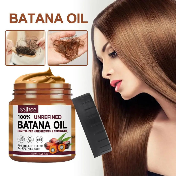 Acondicionador para el cabello con aceite de Batana de 120 ml: mascarilla capilar hidratante para reparación y fuerza, para un cabello más grueso y saludable