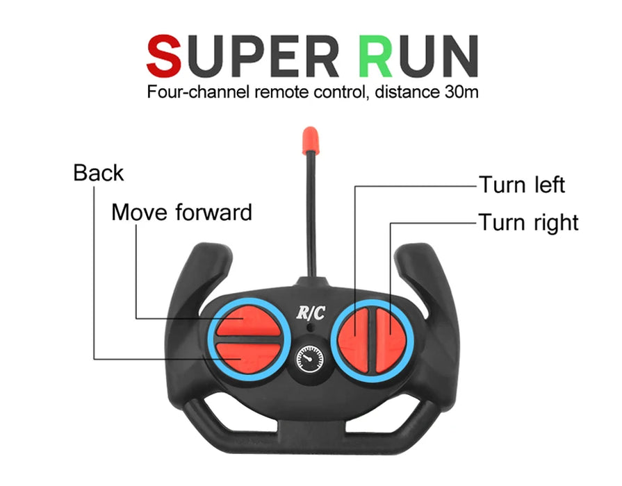 Voiture de sport radiocommandée pleine de vitesse avec lumières LED pour une expérience de course ultime