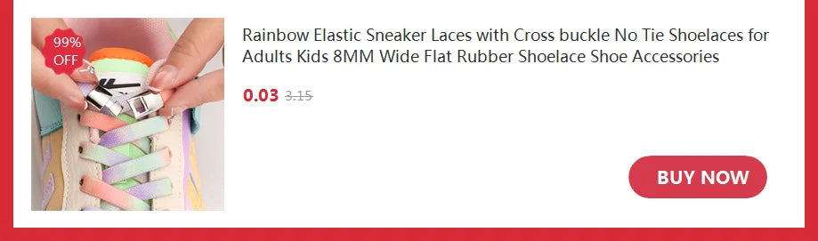 Elastic Laces Without Ties with Swivel Buckle for Adults and Kids - Thick Round Design for Sneakers