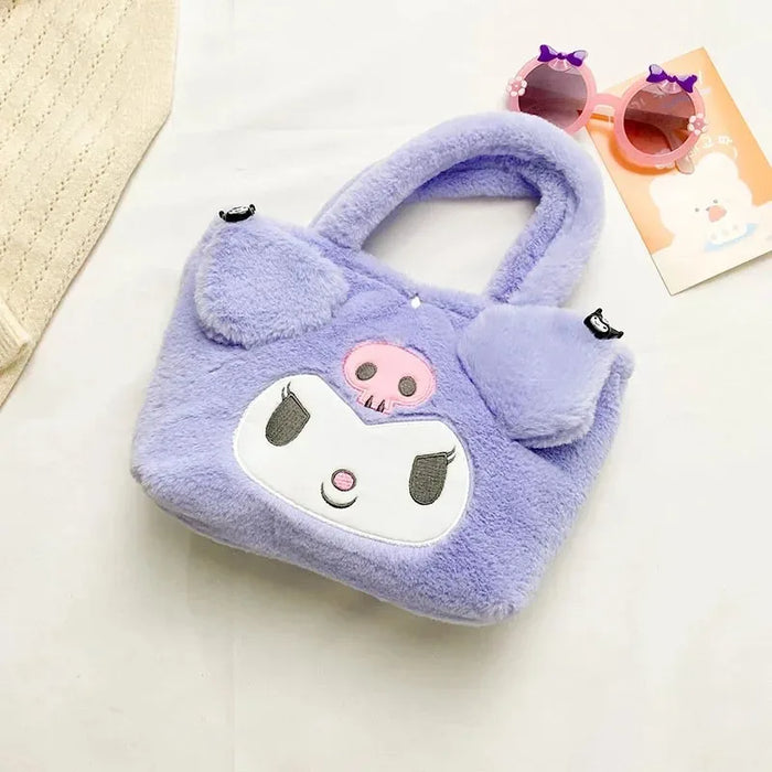 Linda mochila estilo lolita de felpa Sanrio Kuromi - My Melody Dust Bag para regalos de Navidad